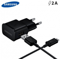 Carregador Samsung ETA-U90EBE (2A) com Cabo MicroUsb ECB-DU5ABE Preto Original em Bulk