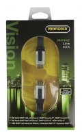 Cabo HDMI com Ethernet Vision Flat Profigold PROV1602 2 Metros