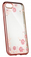 Capa Xiaomi Mi A1, Xiaomi Mi5X Silicone Fashion  Diamond  Rosa Transparente