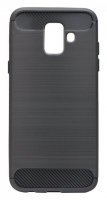 Capa Samsung Galaxy A6 (Samsung A600) Silicone  Carbon  Preto em Bulk