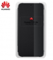 Capa Huawei P20 Lite Flip Book Smart View Preto Original em Blister