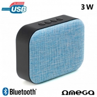 Coluna Omega Bluetooth 3W USB/Bluetooth Azul