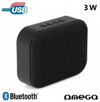 Coluna Omega Bluetooth 3W USB/Bluetooth Preto