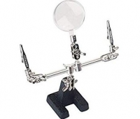 Lupa de Mesa com Pinças de Suporte