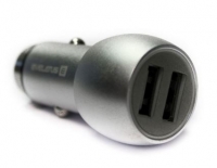 Adaptador Carregador Isqueiro Evelatus ECC01 3.1A 2USB Prateado