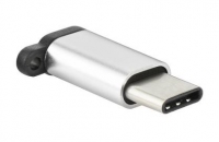 Adaptador Micro Usb para Tipo C Prata Compativel em Bulk