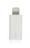 Adaptador Micro Usb para Lightning Iphone Iphone 5, 5S, 5C, Iphone 6, 6s, Iphone 7, Iphone 8 Branco Compativel