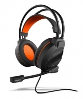 Headset Gaming Nox Krom Khami Preto/Laranja