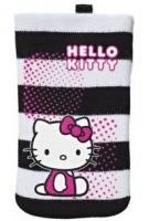 Bolsa Meia Hello Kitty Barras Microfibra