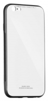 Capa Iphone XS Max  Glass  Silicone Branco Opaco