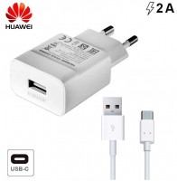 Carregador Huawei Fast Charger Tipo C 2A HW-059200EHQ Branco Original em Bulk
