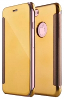 Capa Iphone 7, Iphone 8 Flip Book Clear View Dourado