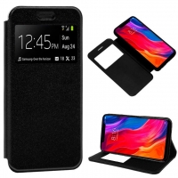 Capa Xiaomi Mi8 Flip Book com Janela Preto