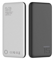 Bateria Externa  Power Bank  15000mAh Puridea S3 Preto Blister