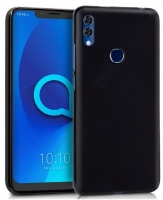 Capa Alcatel 5V em Silicone  Soft  Preto