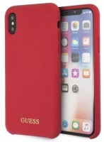 Capa Iphone X, Iphone XS GUESS Silicone Rijo GUHCPXLSGLRE Vermelho em Blister