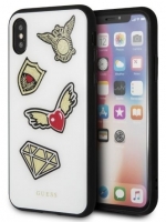 Capa Iphone X, Iphone XS GUESS Iconic GUHCPXACCAWH Branco em Blister