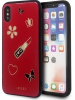 Capa Iphone X, Iphone XS GUESS Iconic GUHCPXACLSRE Vermelho em Blister