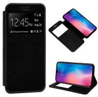 Capa Xiaomi Mi 9 Flip Book com Janela Preto