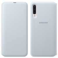 Capa Samsung Galaxy A50 (Samsung A505) EF-WA505PWEGWW  Flip Book Wallet  Branco Original em Blister