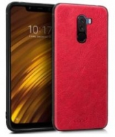 Capa Xiaomi Pocophone F1 Silicone  Pele  Vermelho