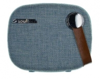 Coluna Soultech Bluetooth com Microfone Azul em Blister
