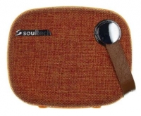 Coluna Soultech Bluetooth com Microfone Laranja em Blister