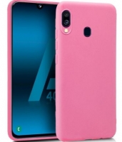 Capa Samsung Galaxy A30 (Samsung A305), Samsung Galaxy A20 (Samsung A205) Silicone  MAT  Rosa Opaco