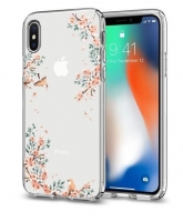 Capa Iphone X, Iphone XS  Spigen Crystal Nature  Transparente em Blister