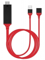 Cabo HDMI com Adaptador Compativel USB 2.0, IPhone, Tipo C