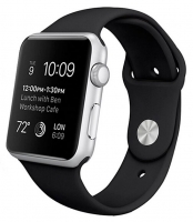 Bracelete Apple Watch Series 1 / 2 / 3 / 4 (38 / 40 mm) Goma Preto