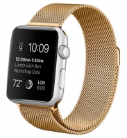 Bracelete Apple Watch Series 1 / 2 / 3 / 4 (42 / 44 mm) Metal Dourado