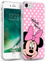 Capa Iphone 6, Iphone 6S, Iphone 7, Iphone 8 Disney Minnie Rosa Licenciada Silicone em Blister