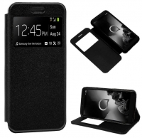 Capa Alcatel 1S (2019) Flip Book com Janela Preto