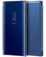 Capa Samsung Galaxy Note 10 Plus (Samsung G975) Flip Book Clear View Azul Compativel