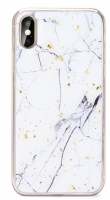 Capa Samsung Galaxy S10e (Samsung G970) Silicone  Marble  Design 1 Branco