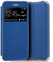 Capa Xiaomi Mi 9 Lite Flip Book com Janela Azul