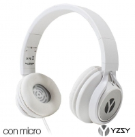 Headphones Lorca Universal YZSY com Micro Branco