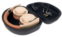 Headphones Vigo Universal YZSY com Micro Castanho e Dourado