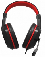 Headphones MARS Gaming MHO Preto e Vermelho
