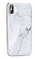 Capa Xiaomi Note 8 Pro Silicone  Marble  Design 1 Branco