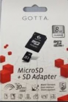 Cartão de Memória 8GB Class4 Gotta com Adaptador SD