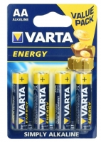 Pilhas Alcalinas Varta R6 (AA) Energy (Pack 4)