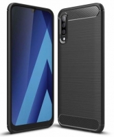 Capa Samsung Galaxy A40 (Samsung A405) Silicone  Lux Carbon  Preto
