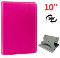 Capa  Flip Book  Tablet 10  Giratoria Rosa em Blister