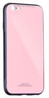 Capa Xiaomi Redmi 8/8A  Glass  Silicone Rosa Opaco