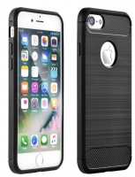 Capa Iphone 11 6.1  Silicone  Lux Carbon  Preto