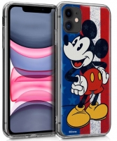 Capa Iphone 11 6.1  Disney  Mickey  Style Licenciada Silicone em Blister