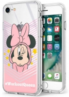 Capa Iphone 7, Iphone 8 Disney  Minnie  Estrelas Licenciada Silicone em Blister