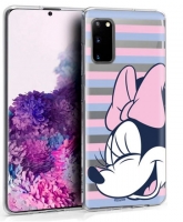 Capa Samsung Galaxy S20 (Samsung G980) Minnie c/Riscas Licenciada Silicone em Blister